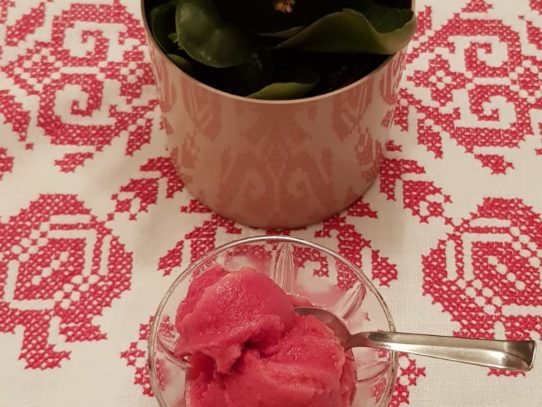 LA RICETTA DEL SORBETTO ALLA MELAGRANA DI SILVIA CHIRICO