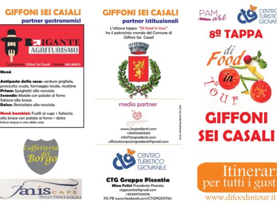 10 MARZO - FOOD IN TOUR A GIFFONI SEI CASALI