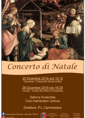 NATALE A CAMEROTA, ZEFIRO TORNA IN CONCERTO